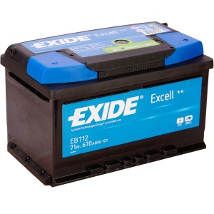 Автомобільний акумулятор Exide Excell EB712