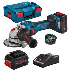 Акумуляторна Кутова шліфмашина Bosch GWS 18V-15 SC Professional 2 АКБ 8 А/ч