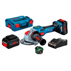 Акумуляторна болгарка Bosch GWX 18V-15 SC Professional 2 акб 18V 8.0 Ah, L-Boxx 136