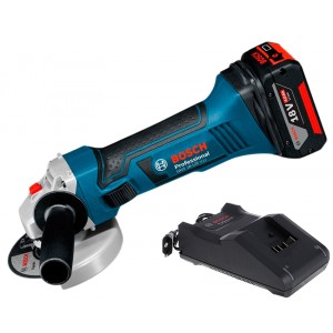 Акумуляторна болгарка Bosch GWS 18-125 V-LI, акб GBA 18 В 4.0 а / ч