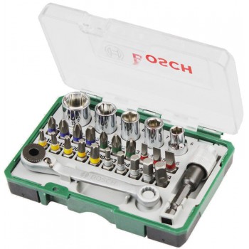 Набір біт Bosch, 27 шт ключ-тріскачка