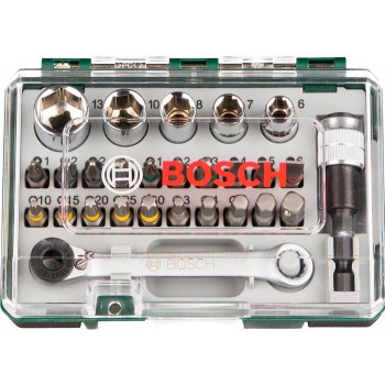Набір біт Bosch, 27 шт ключ-тріскачка