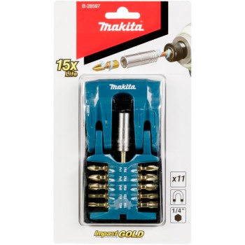 Набір торсіонних біт і тримач Makita 11 шт