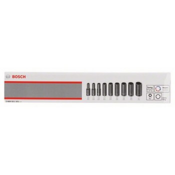 Набір змінних головок для торцевого ключа Bosch, 9 шт